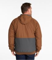 Men's Insulated 3-Season Bomber Hooded Jacket, Colorblock