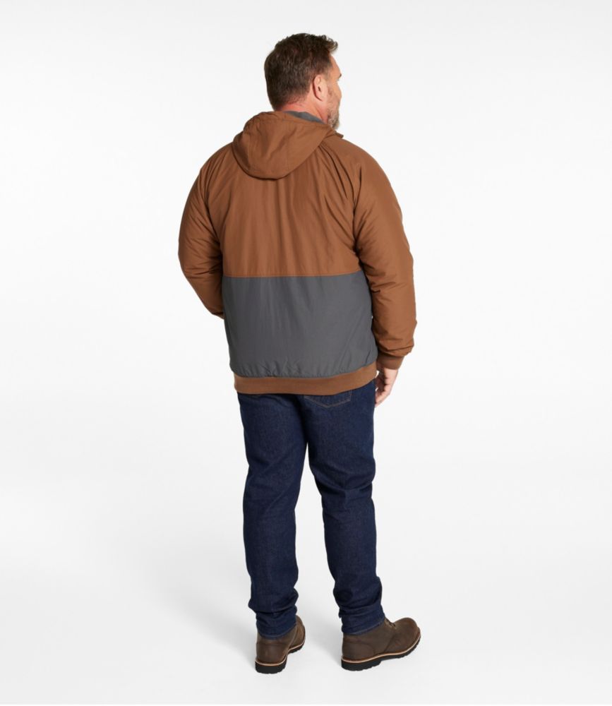 Men's Insulated 3-Season Bomber Hooded Jacket, Colorblock