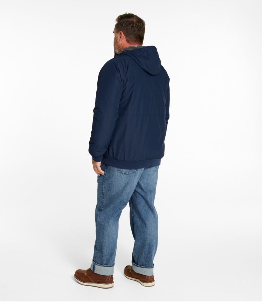 Men's Insulated 3Season Bomber Hooded Jacket Insulated Jackets at L