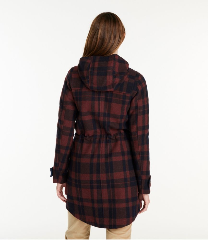 Women's Bean's West End Wool Coat, Pattern, Canyon Rust Plaid, small image number 3