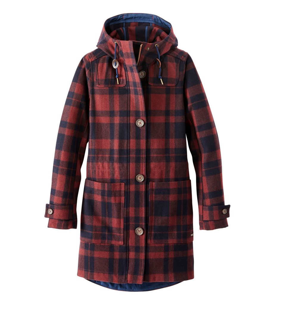 Women's Bean's West End Wool Coat, Pattern | Casual Jackets at ...