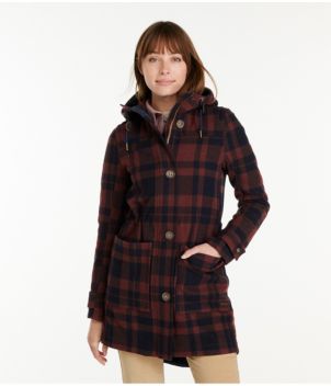 Women's Bean's West End Wool Coat, Pattern
