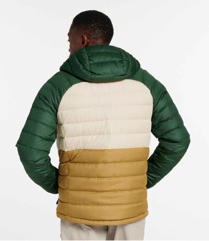 Men's Bean's Down Hooded Jacket, Colorblock | Men's at L.L.Bean