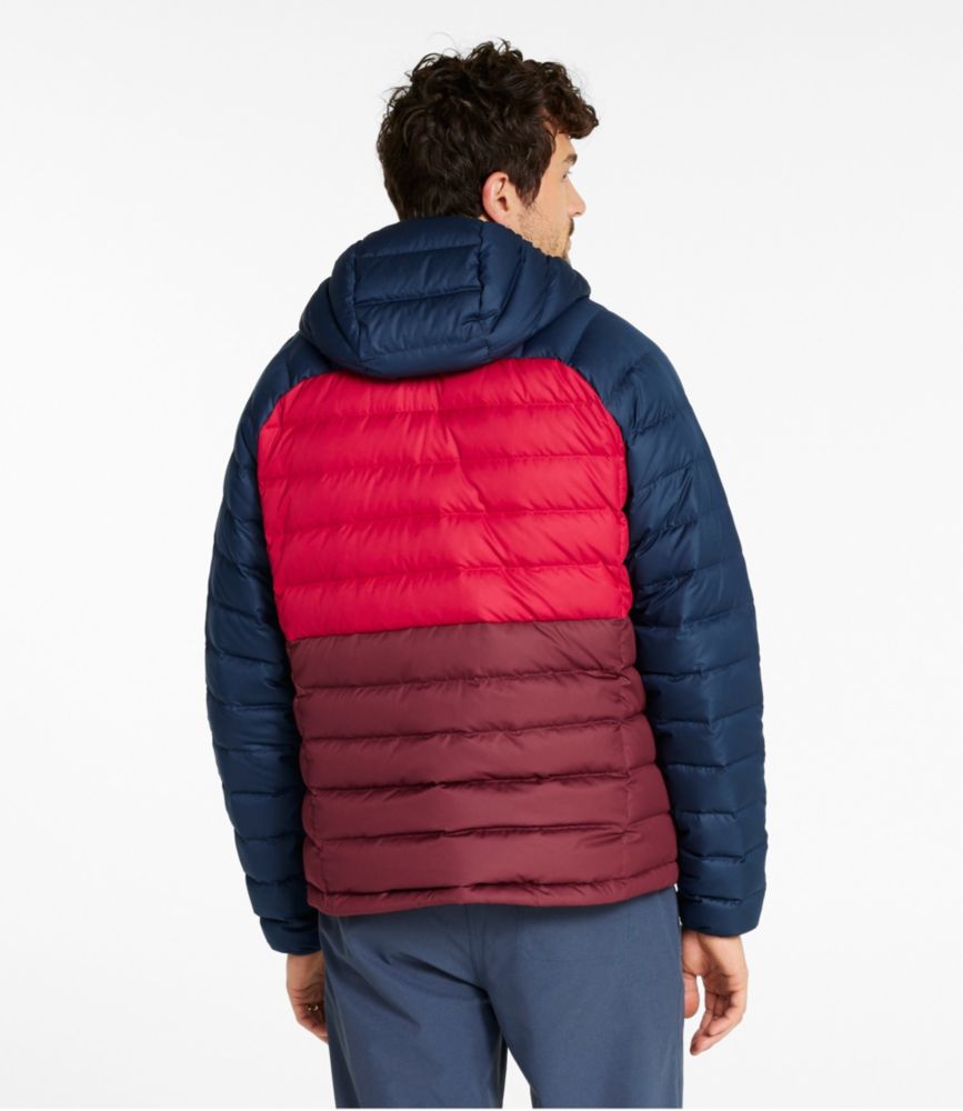 Men's Bean's Down Hooded Jacket, Colorblock