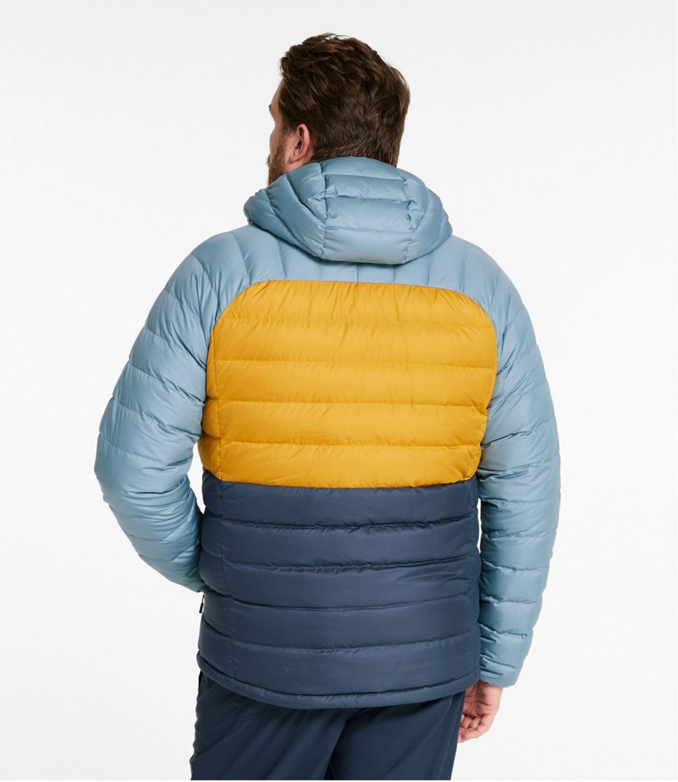 Men's Bean's Down Hooded Jacket, Colorblock | Insulated Men's Bean's Down Hooded Jacket, Colorblock | Insulated