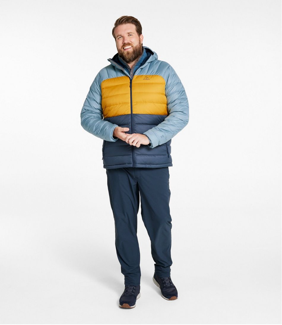 Men's Bean's Down Hooded Jacket, Colorblock | Insulated Men's Bean's Down Hooded Jacket, Colorblock | Insulated