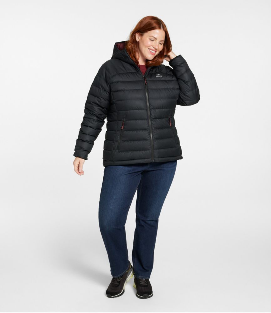 Women's Bean's Down Hooded Jacket, Dark Pine, small image number 4