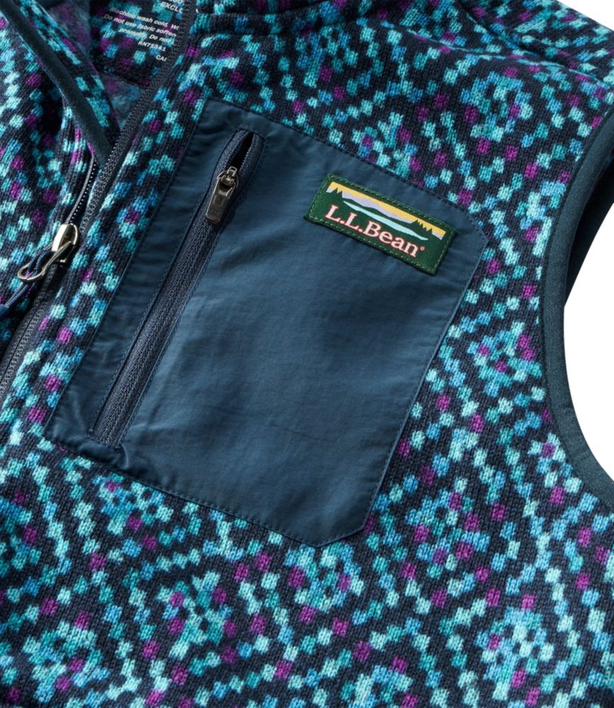 Women's L.L.Bean Sweater Fleece, Long Vest Print Women's at L.L.Bean
