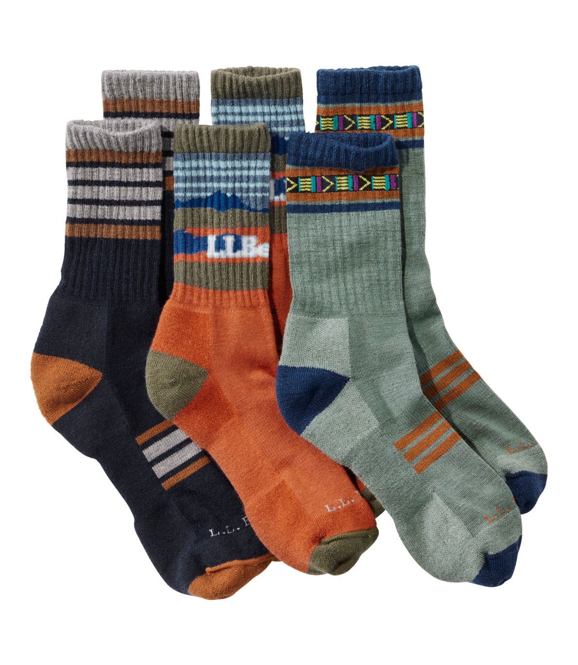 Men's Katahdin Hiker Socks, ThreePack at L.L. Bean