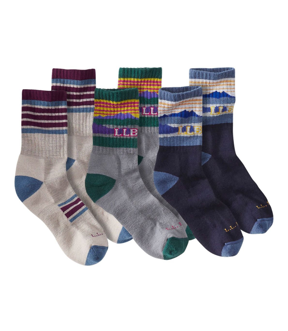 Men's Katahdin Hiker Socks, Three-Pack