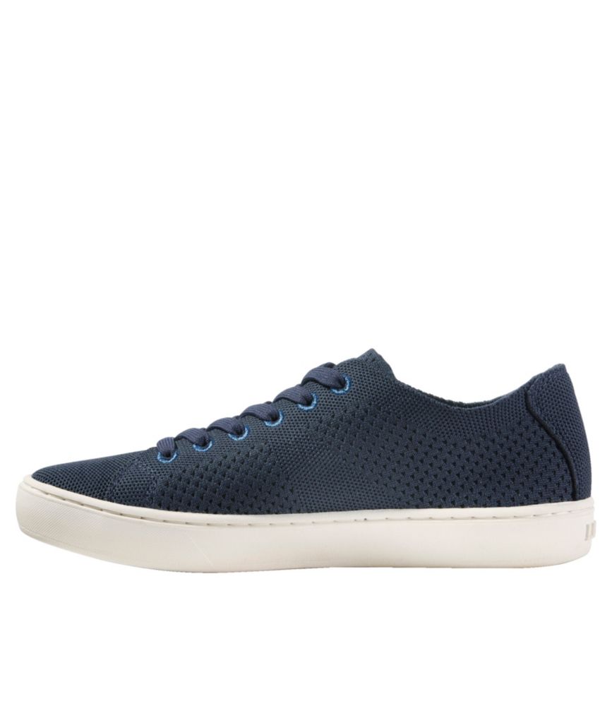 Women's Eco Bay Knit Sneakers, Lace-Up, Classic Navy, small image number 2