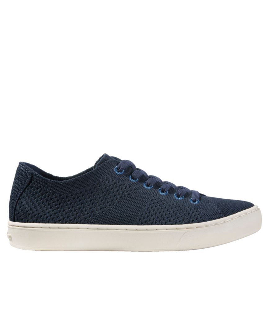 Women's Eco Bay Knit Sneakers, Lace-Up, Classic Navy, small image number 1