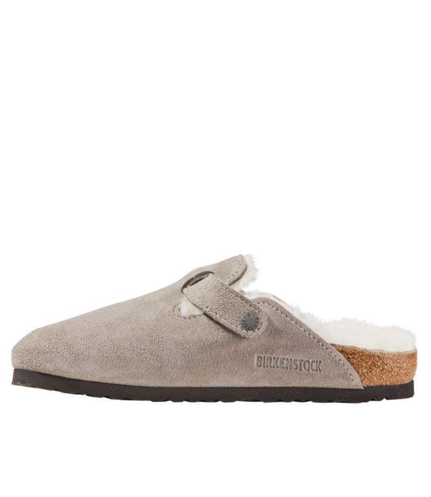 Women's Birkenstock Boston Clogs, Suede Shearling