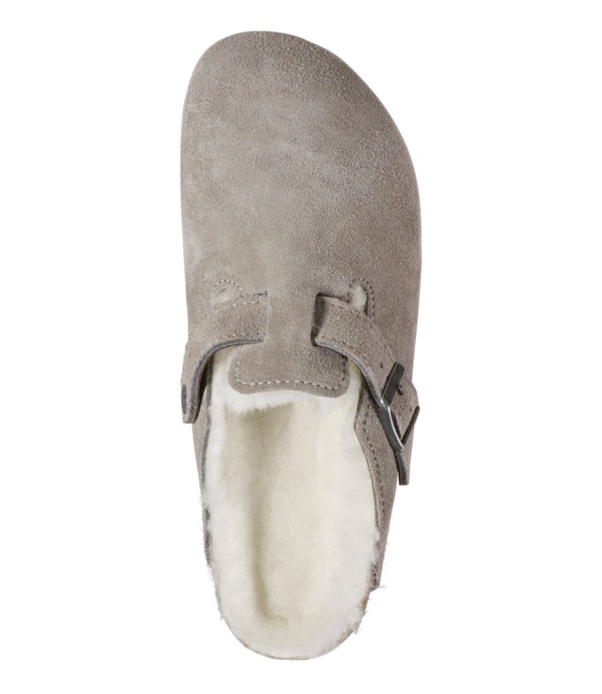 Women's Birkenstock Boston Clogs, Suede Shearling