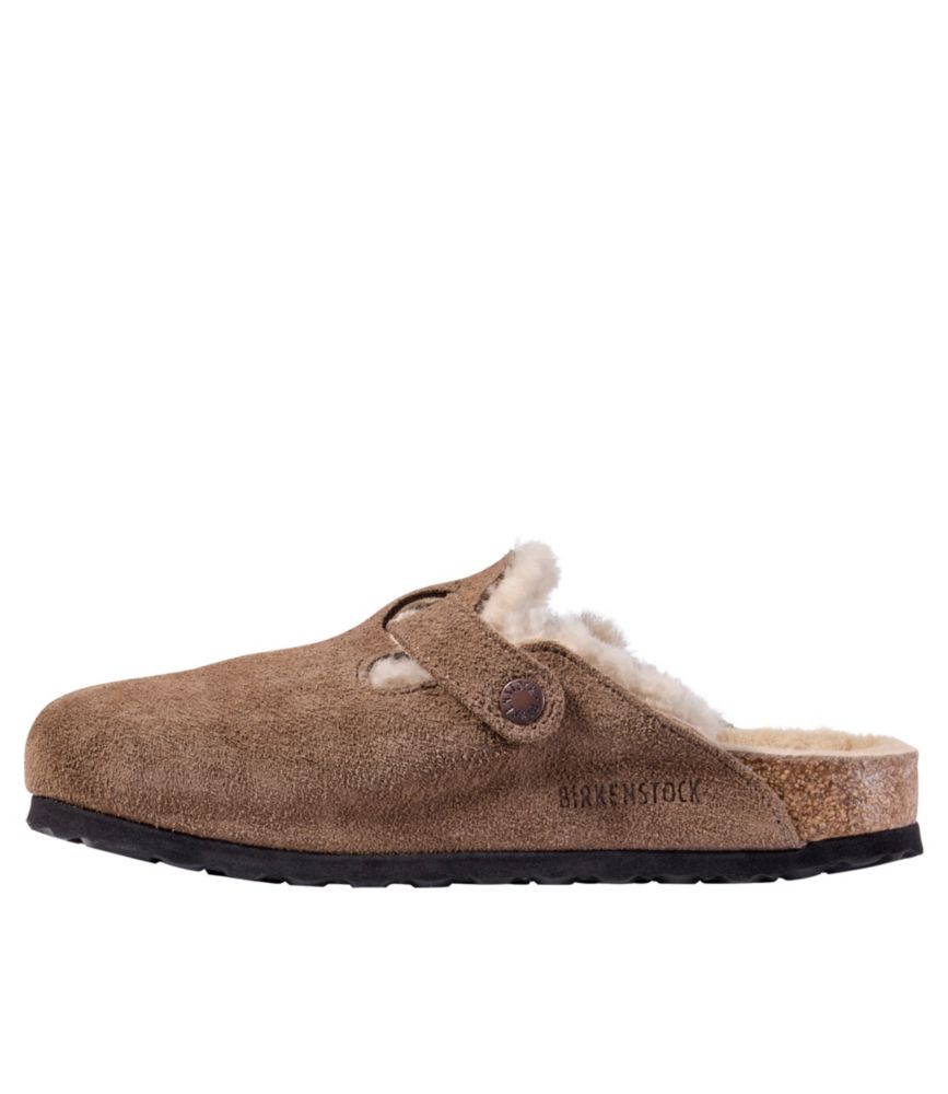 Women's Birkenstock Boston Clogs, Suede Shearling