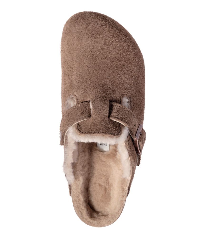 Women's Birkenstock Boston Clogs, Suede Shearling