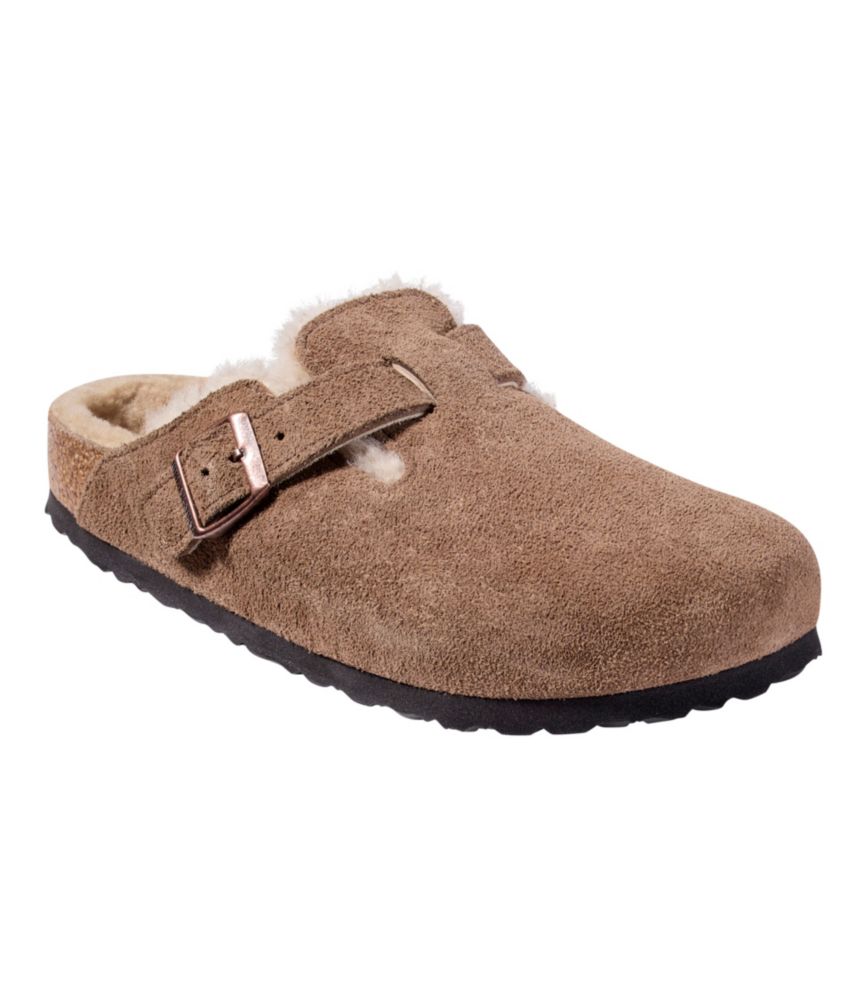 Women's Birkenstock Boston Clogs, Suede Shearling