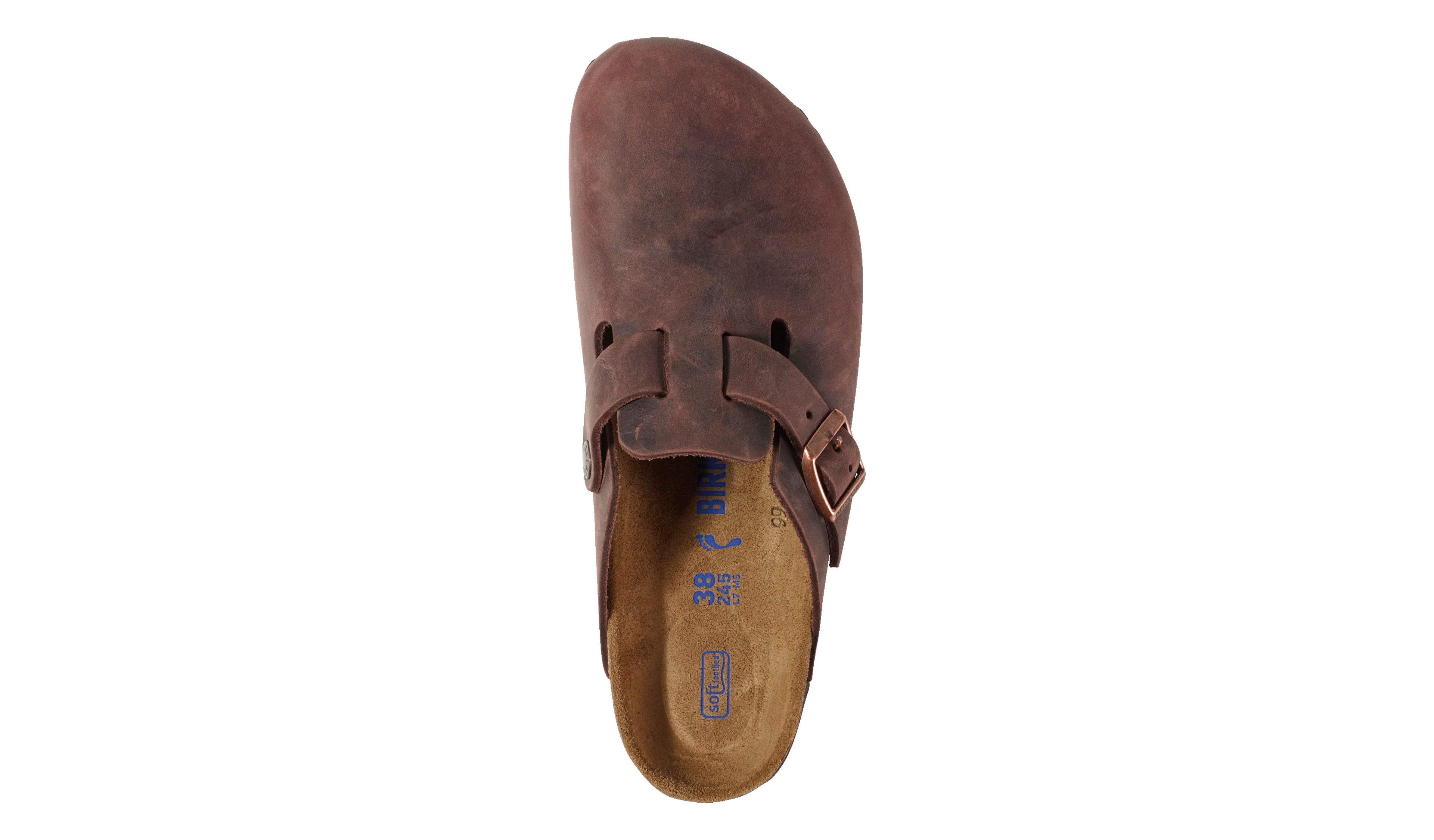 Women's Birkenstock Boston Clogs, Oiled Leather Soft Footbed