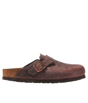 Women's Birkenstock Clogs, Oiled Leather Soft Footbed