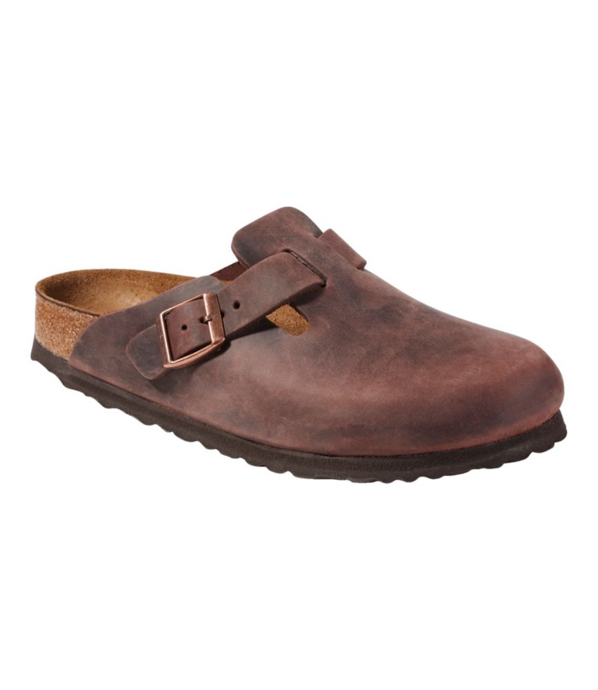 Women's Birkenstock Boston Clogs, Oiled Leather Soft Footbed