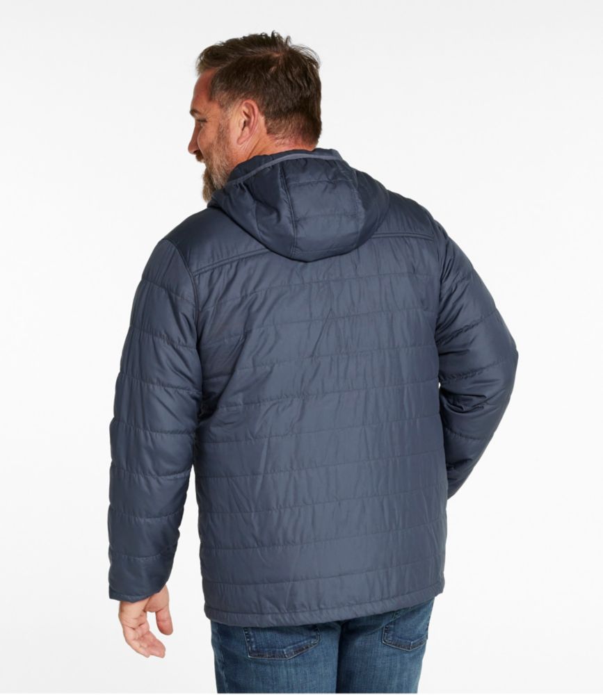 Men's Mountain Classic Puffer Hooded Jacket, Gunmetal Gray, small image number 8