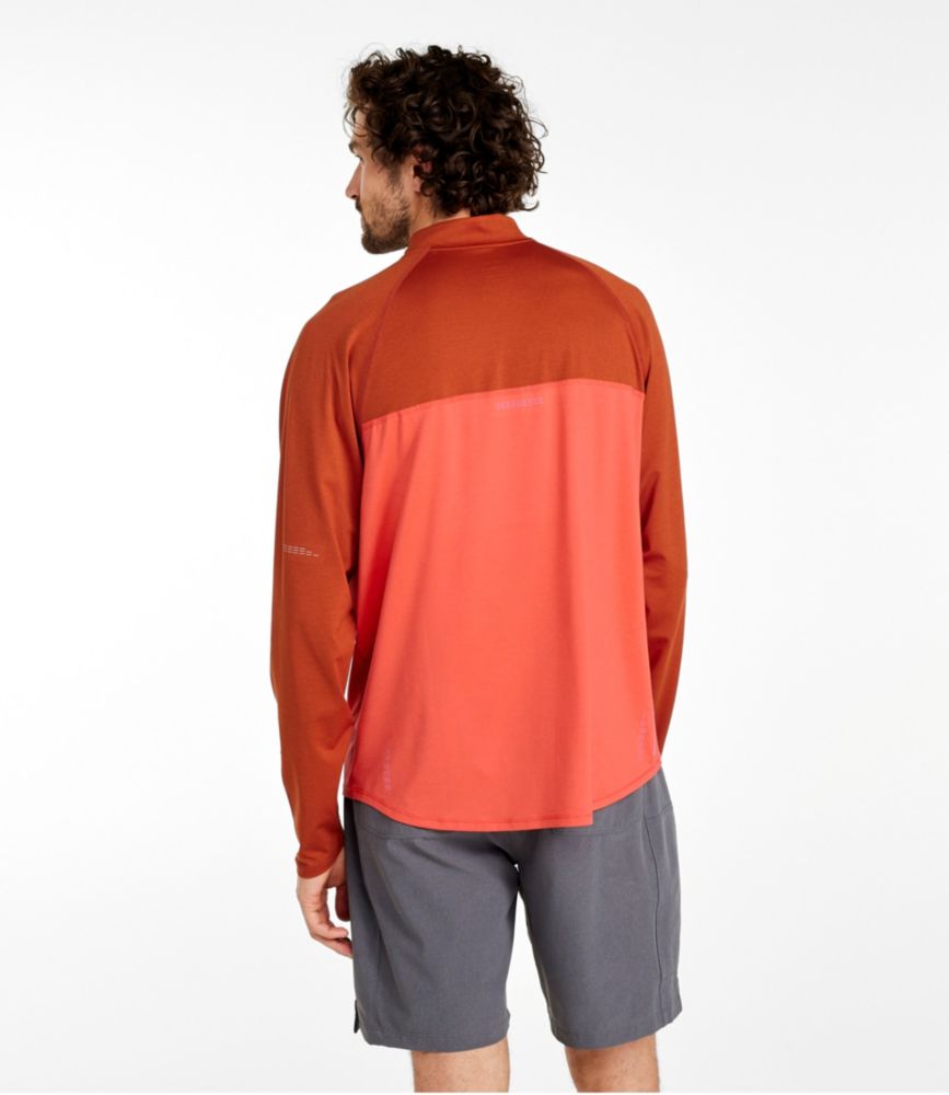 Men's Comfort Cycling Jersey, Long-Sleeve, Paprika/Adobe Red, small image number 3