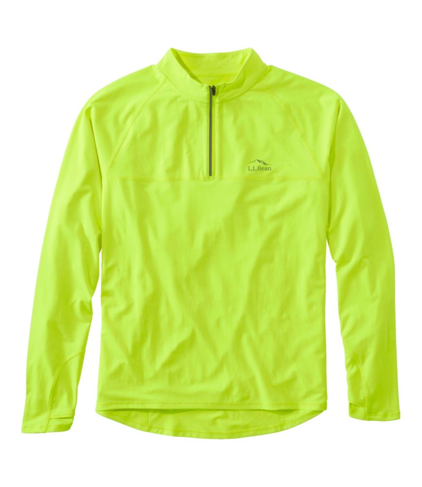 Men's Comfort Cycling Jersey, Long-Sleeve, Electric Yellow, small image number 1