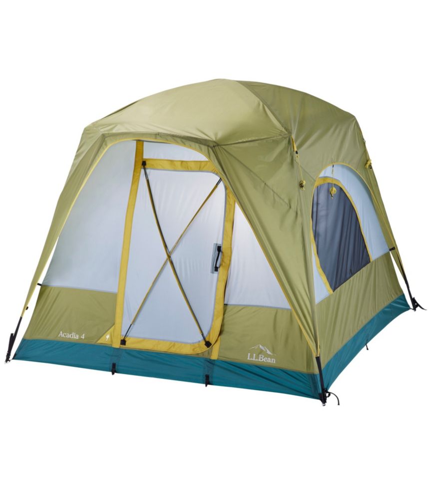 L.L.Bean Acadia 4-Person Tent, Avocado/Chartreuse, small image number 1