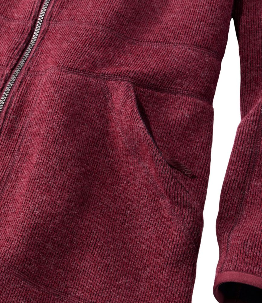 Women's Bean's WoolTek Coat, Burgundy Heather, small image number 6