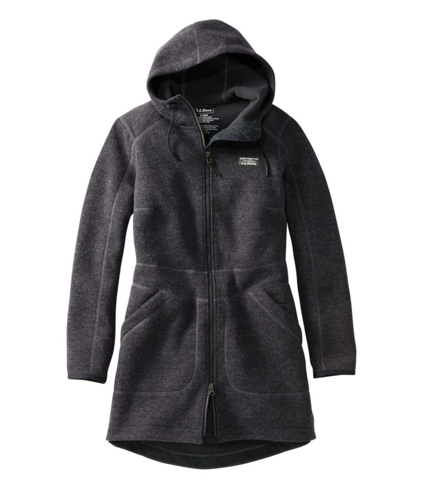 Women's Bean's WoolTek Coat, Charcoal Heather, small image number 1