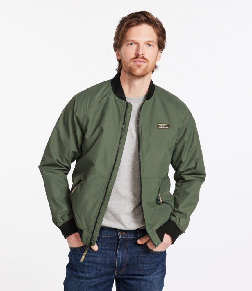 Men's 3-Season Bomber Jacket, Thyme, small image number 2