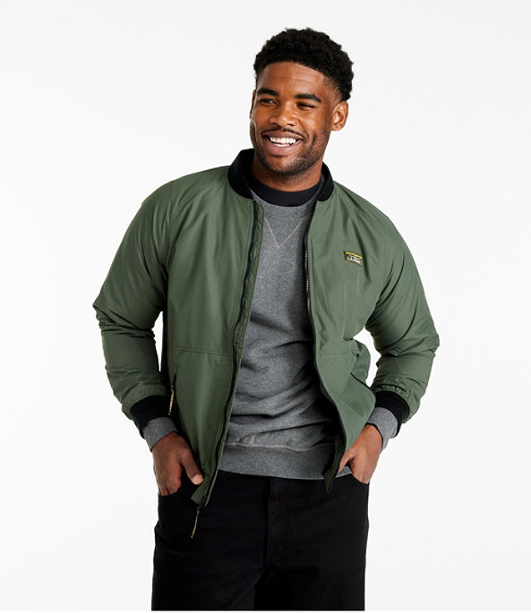 Men's Insulated 3-Season Bomber Hooded Jacket