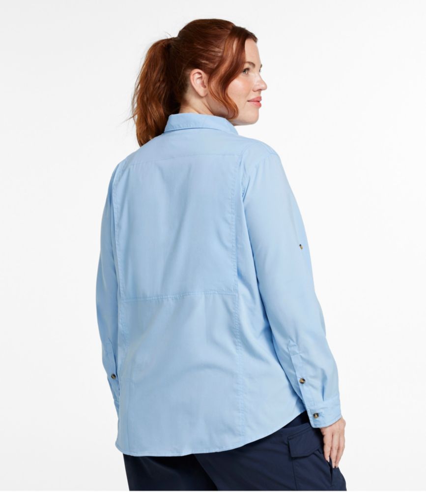 Women's Tropicwear Shirt, Long-Sleeve, Silver Birch, small image number 3