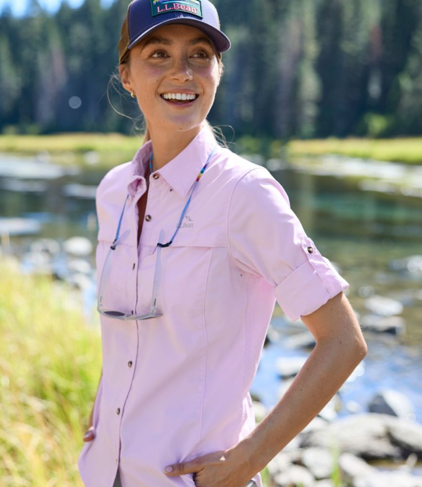 Women's Tropicwear Shirt, Long-Sleeve, Faded Orange, small image number 11