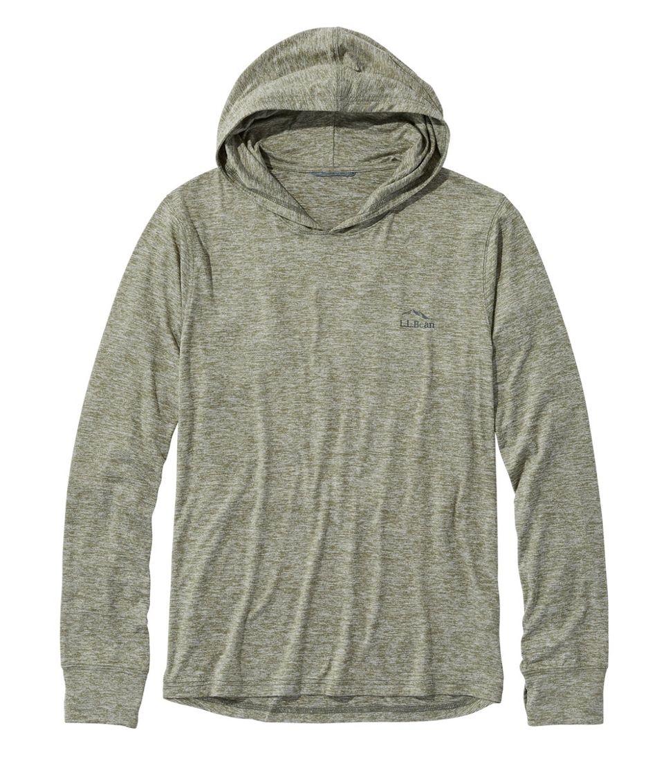 Men's Insect Shield Pro Knit Hoodie Deep Olive Heather Medium, Synthetic | L.L.Bean