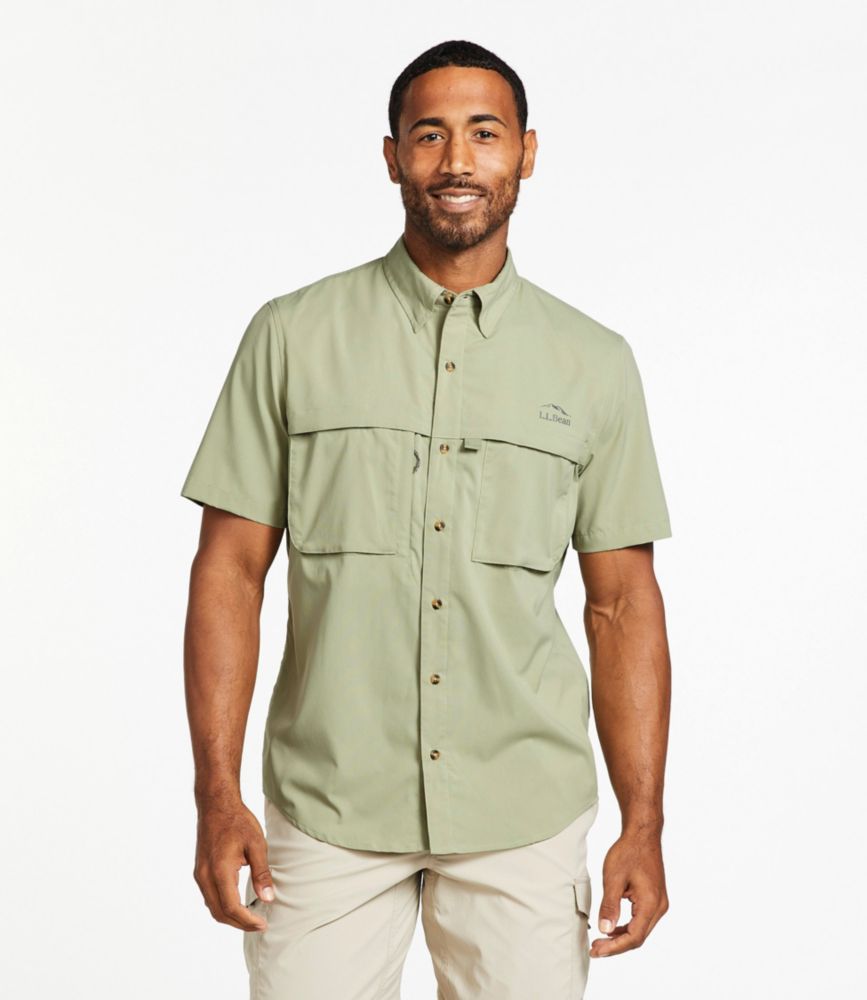 Men's Tropicwear Shirt, Short-Sleeve, Faded Jade, small image number 2