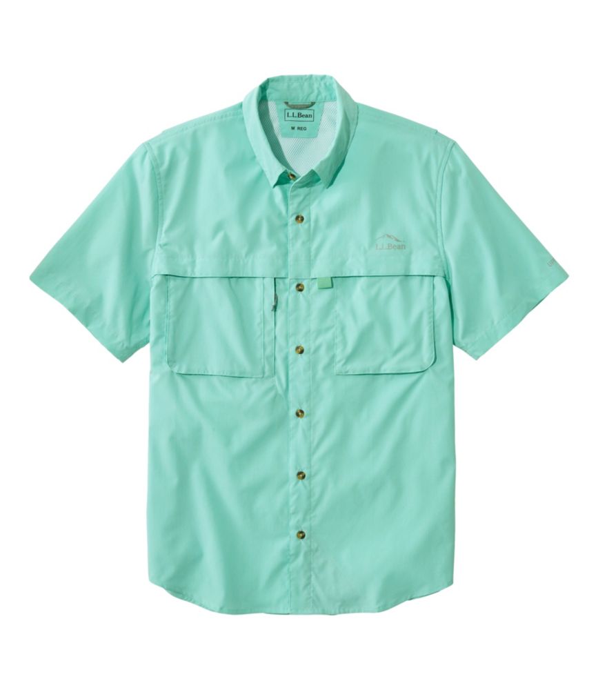 Men's Tropicwear Shirt, Short-Sleeve, Faded Jade, small image number 1