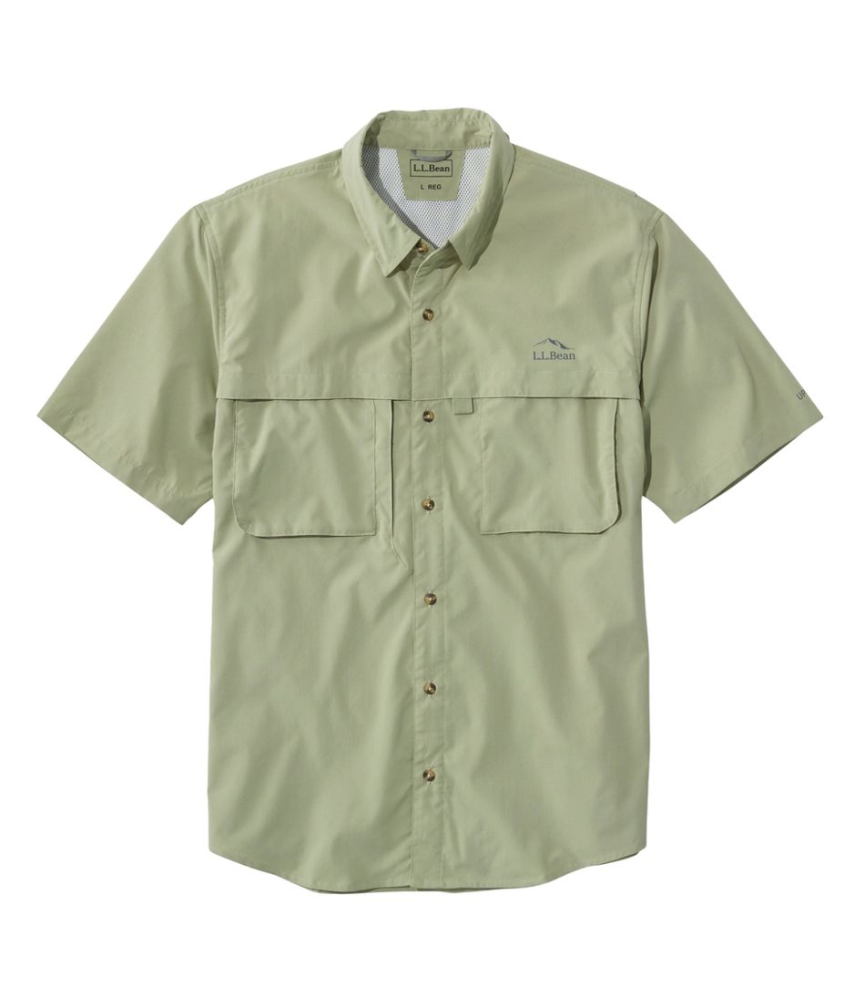 Men's Tropicwear Shirt, Short-Sleeve Dusty Sage Small, Synthetic/Nylon | L.L.Bean