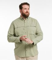 L.L.Bean Performance Stretch Tropicwear Long Sleeve Woven Shirt - S