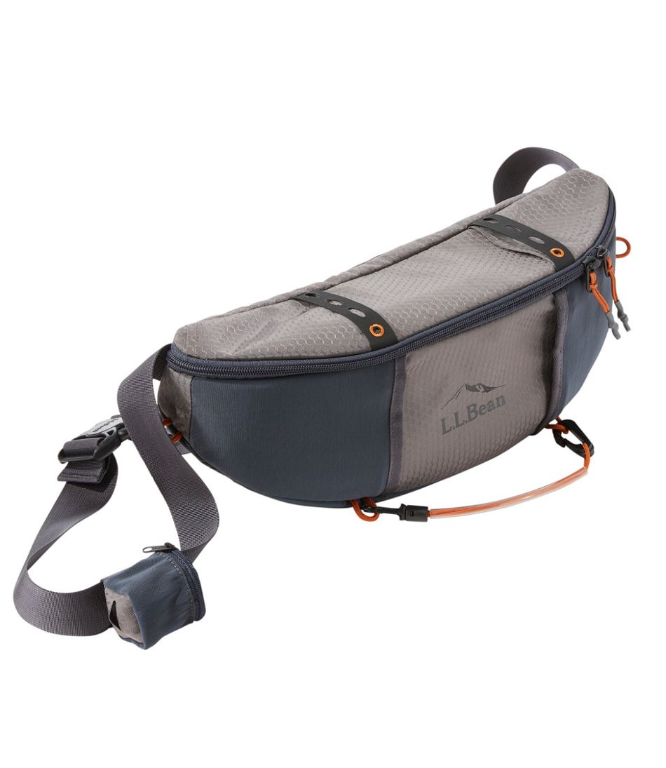 LL Bean Guide Lumbar Fly Fishing Pack With Strap, Asphalt, Brand