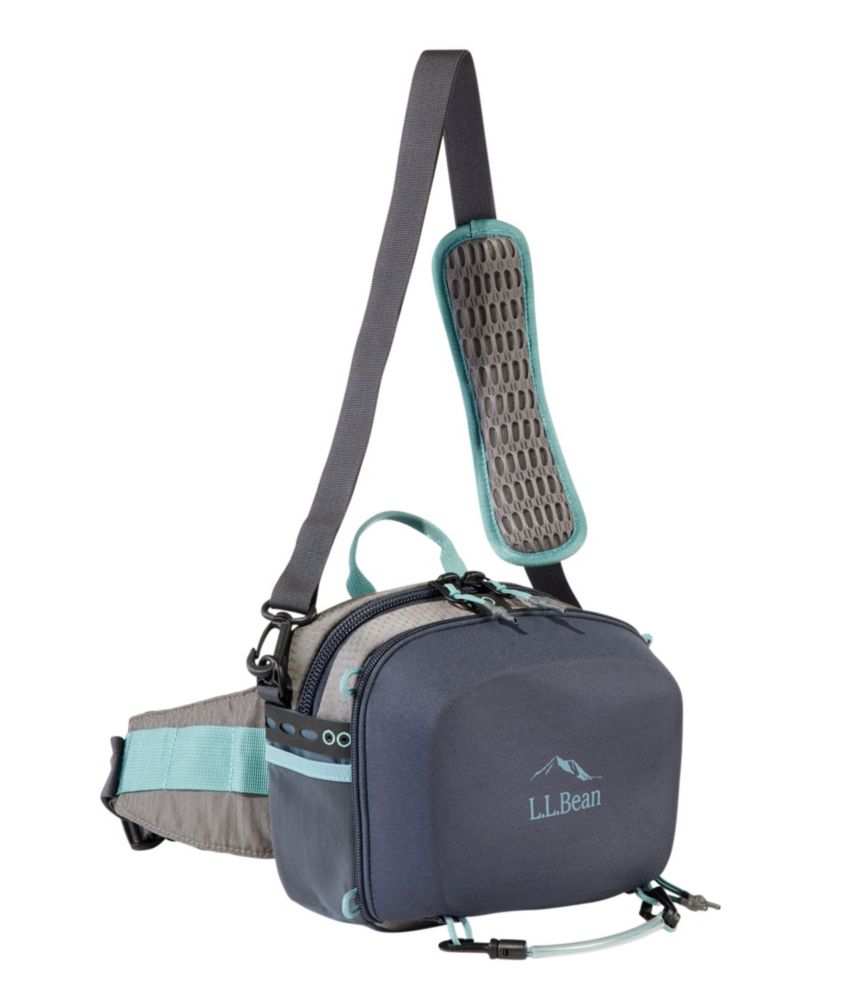 LL Bean Guide Lumbar Fly Fishing Pack With Strap, Asphalt, Brand