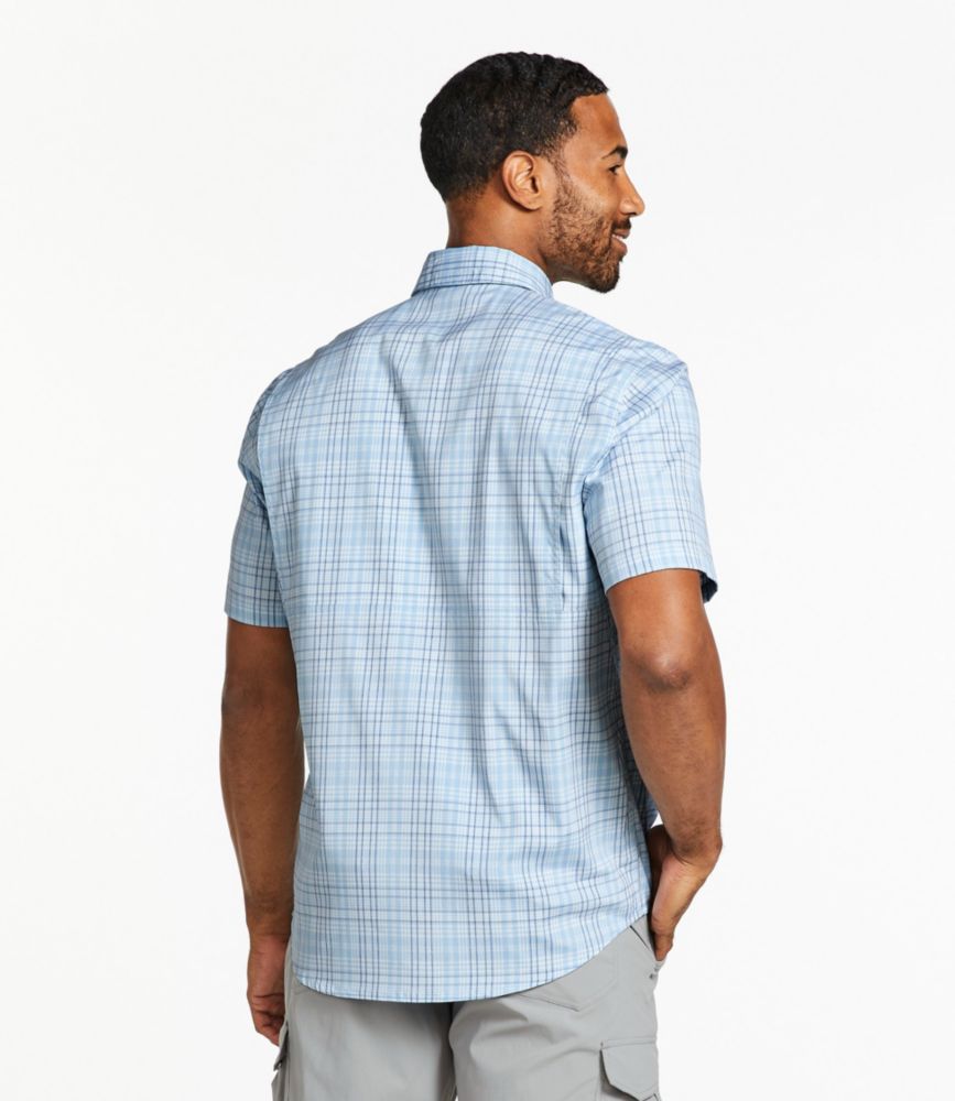 Men's Tropicwear Shirt, Plaid Short-Sleeve, Dark Amber, small image number 3