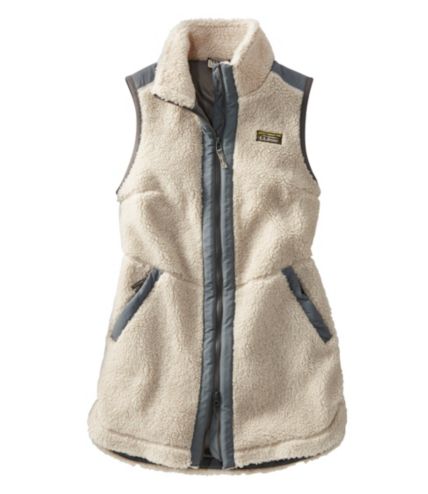 Women's Bean's Sherpa Fleece Long Vest | Vests at L.L.Bean