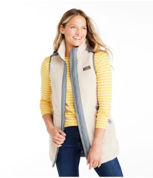 Women's Bean's Sherpa Fleece Long Vest