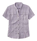 Women's Tropicwear Shirt, Plaid Short-Sleeve