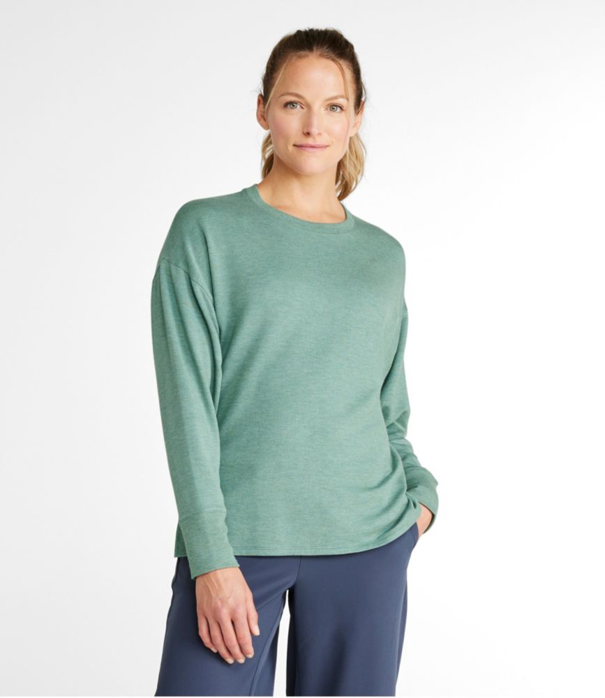 Women's SoftFlex Crewneck Dolman Sleeve Pullover, Eggplant Heather, small image number 2