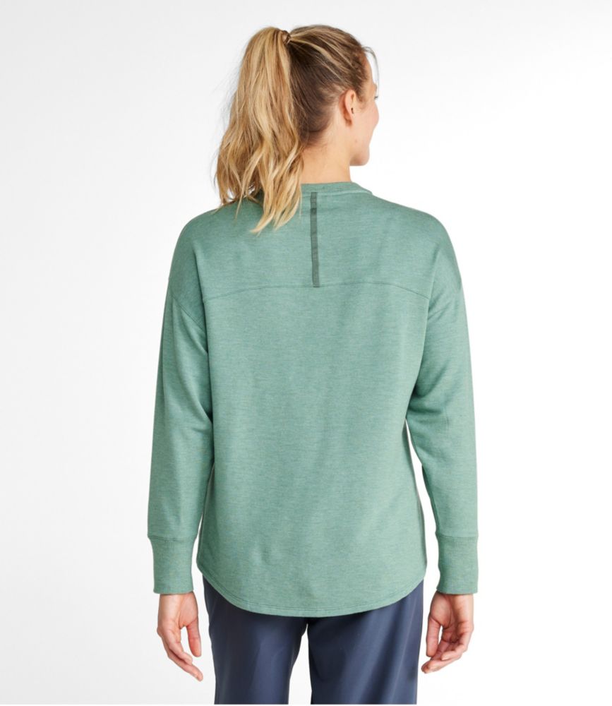 Women's SoftFlex Crewneck Dolman Sleeve Pullover, Gingerbread Heather, small image number 3