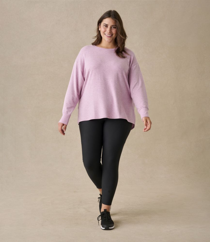 Women's SoftFlex Crewneck Dolman Sleeve Pullover, Eggplant Heather, small image number 6