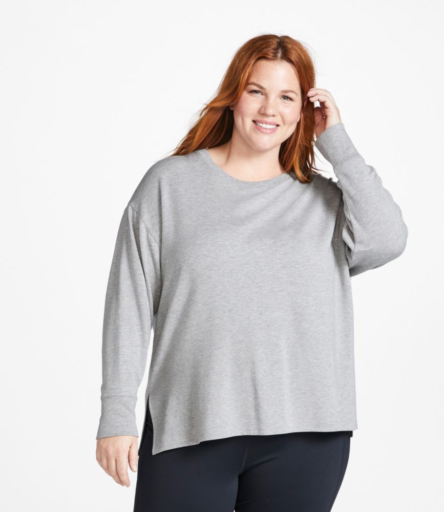 Women's SoftFlex Crewneck Dolman Sleeve Pullover, Eggplant Heather, small image number 2