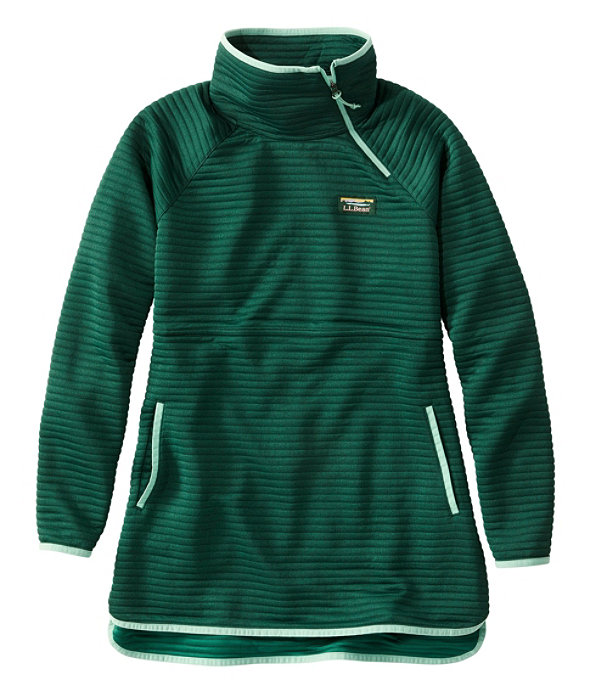 AirLight Asmymetrical Quarter- Zip Tunic, Emerald Spruce Heather, largeimage number 0